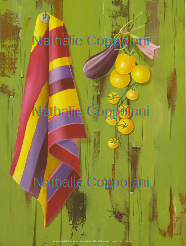 Tableau Le Torchon - Nathalie Coppolani Artiste peintre à La Rochelle