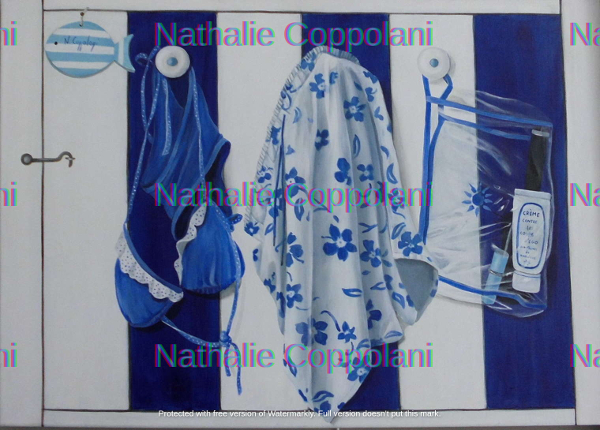Tableau Narcisse - Nathalie Coppolani Artiste peintre à La Rochelle